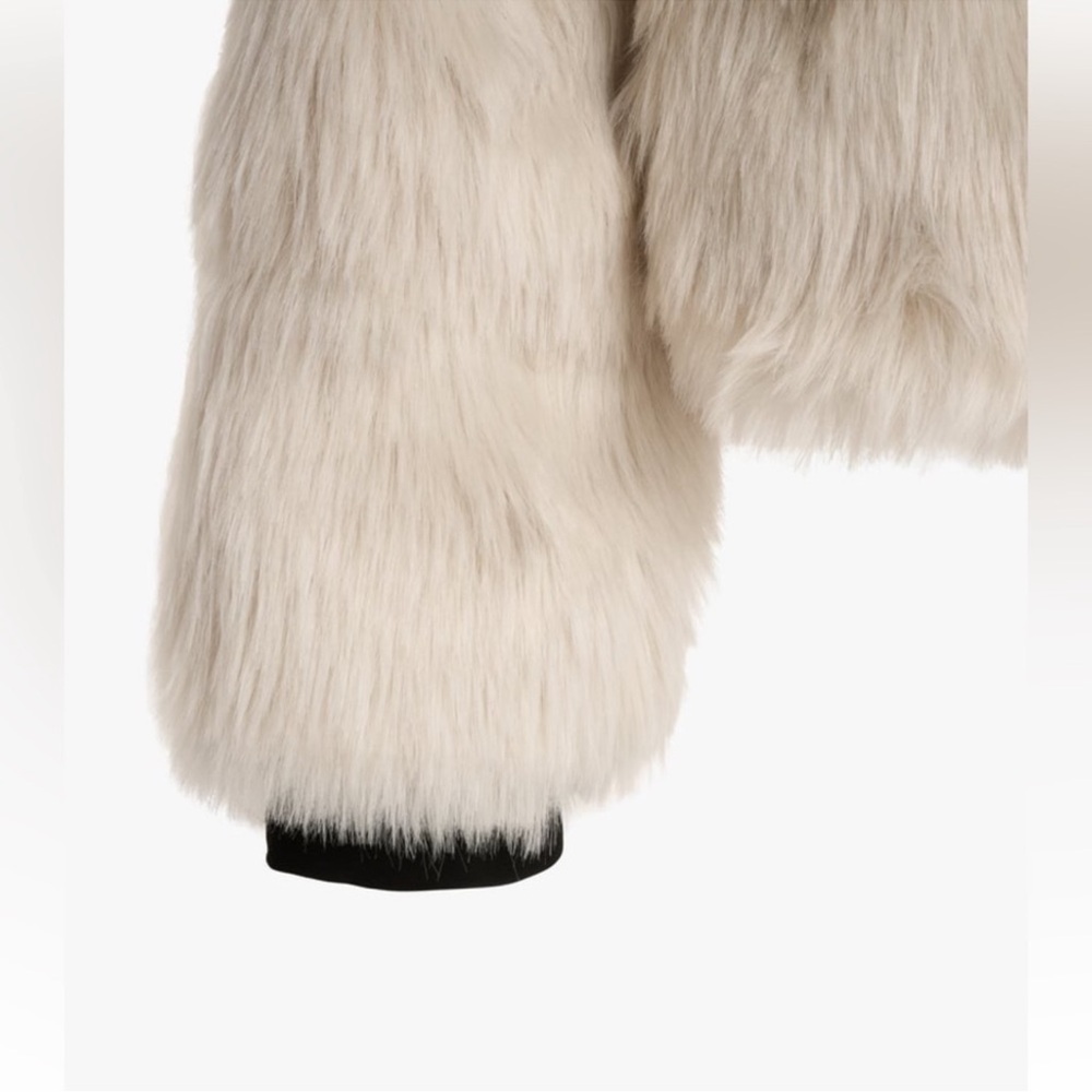 Zara Off-White/Cream Teddy Faux Fur Jacket - Picture 14 of 15